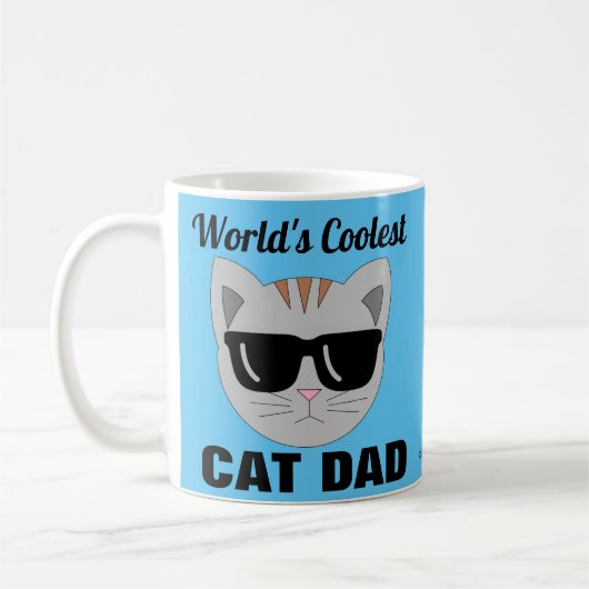 's Werelds koelste CAT DAD-zonnebril Cat Koffiemok (Links)