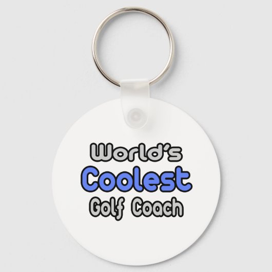 's Werelds koelste Golfcoach Sleutelhanger (Voorkant)