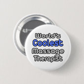 's Werelds koelste massagetherapeut Ronde Button 5,7 Cm (Voorkant /achterkant)