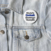 's Werelds koelste massagetherapeut Ronde Button 5,7 Cm (In situ)