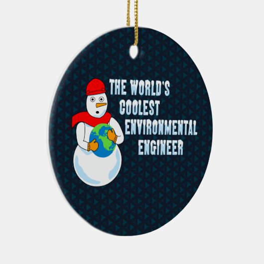 's Werelds koelste milieuingenieur Keramisch Ornament (Rechts)