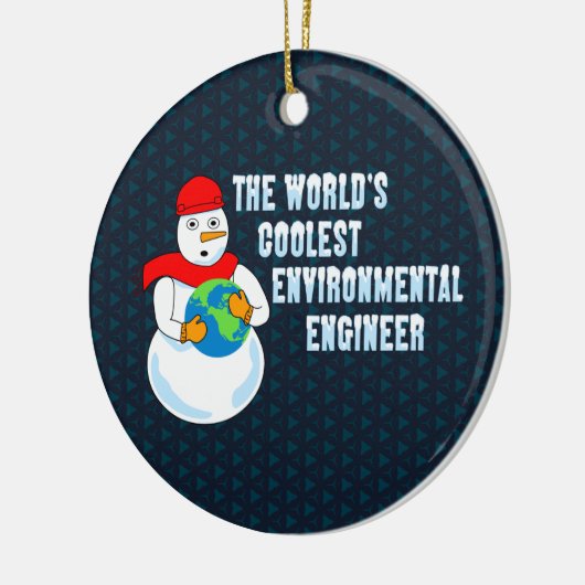 's Werelds koelste milieuingenieur Keramisch Ornament (Links)