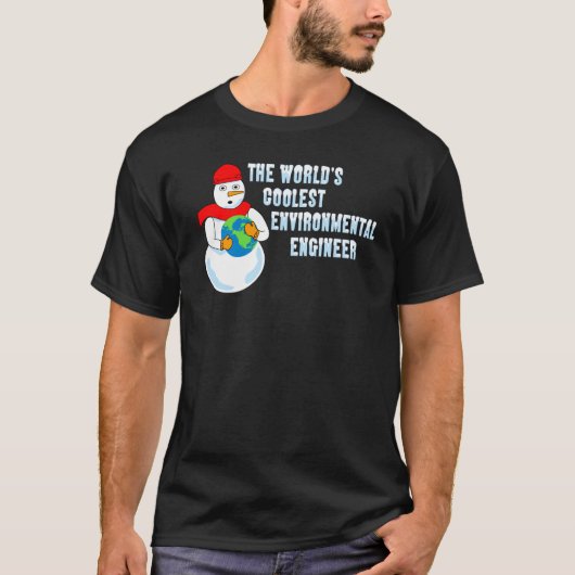 's Werelds koelste milieuingenieur T-shirt (Voorkant)