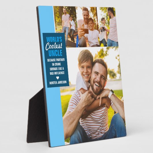 's Werelds koelste oom | Moderne fotocollage Fotoplaat (Zijkant)