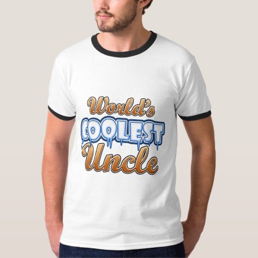 's Werelds koelste oom T-shirt (Voorkant)