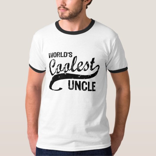 's Werelds koelste oom T-shirt (Voorkant)