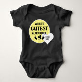 's Werelds leukste wekker offerte cadeau Romper (Voorkant)