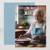 'S Werelds liefste oma' Magazine Hoesje kaart (Voorkant / Achterkant)