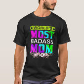 's Werelds meest baasmam Happy Moederdag Mam Bir T-shirt (Voorkant)
