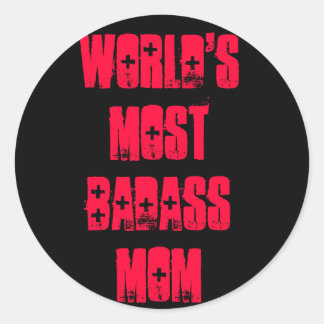 's Werelds meest baasmam Ronde Sticker