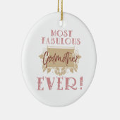 's Werelds meest Fabulous Godmoeder Keramisch Ornament (Rechts)