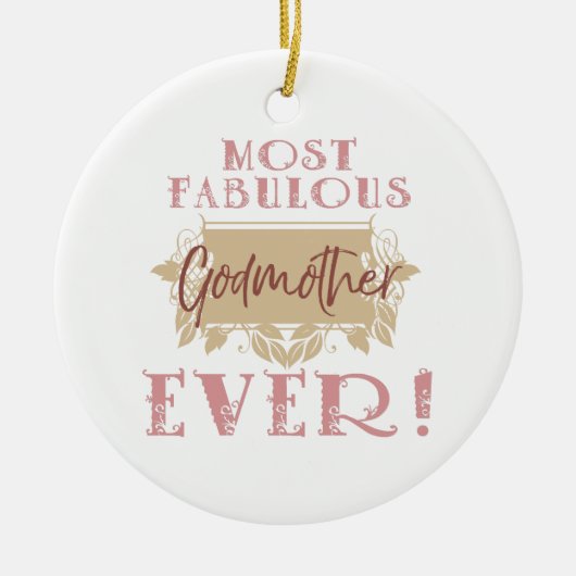 's Werelds meest Fabulous Godmoeder Keramisch Ornament (Voorkant)
