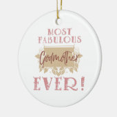 's Werelds meest Fabulous Godmoeder Keramisch Ornament (Links)