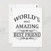 's Werelds meest fantastische beste vriend Briefkaart (Voorkant / Achterkant)