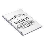 's Werelds meest fantastische dansleraar Notitieboek (Rechterzijde)