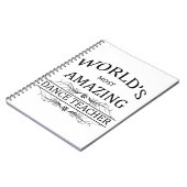 's Werelds meest fantastische dansleraar Notitieboek (Linkerzijde)