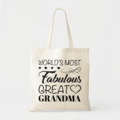 's Werelds meest fantastische grootmoeder Tote Bag (Voorkant)
