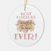 's Werelds meest fantastische schoonmaakster Keramisch Ornament (Links)