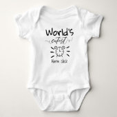 's Werelds meest gekneusde alarmklok, grappig baby Romper (Voorkant)