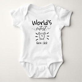 's Werelds meest gekneusde alarmklok, grappig baby Romper