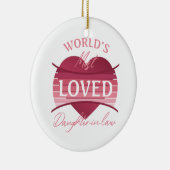 's Werelds meest geliefde dochter-in-law Keramisch Ornament (Rechts)