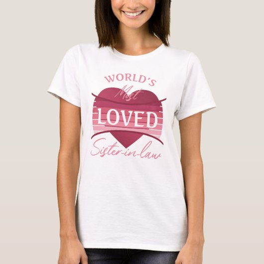 's Werelds meest geliefde zuster-in-law T-shirt (Voorkant)