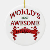 's Werelds meest Geweldige 16-jarige Keramisch Ornament (Achterkant)