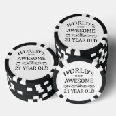 's Werelds meest Geweldige 21-jarige Pokerchips (Opstapeling)