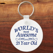 's Werelds meest Geweldige 21-jarige Sleutelhanger (Voorkant)