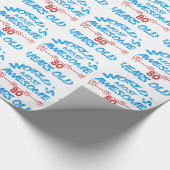 's Werelds meest geweldige 80-jarige Cadeaupapier (Hoek)