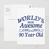 's Werelds meest Geweldige 90-jarige Briefkaart (Voorkant / Achterkant)