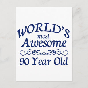 's Werelds meest Geweldige 90-jarige Briefkaart