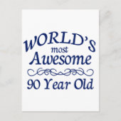 's Werelds meest Geweldige 90-jarige Briefkaart (Voorkant)