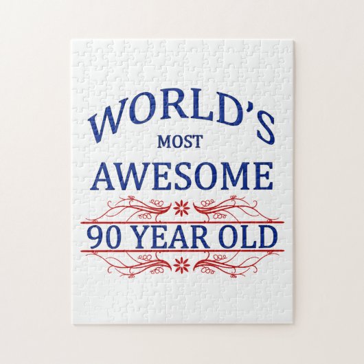 's Werelds meest Geweldige 90-jarige Legpuzzel (Verticaal)