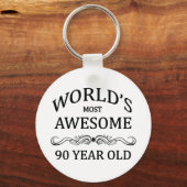 's Werelds meest Geweldige 90-jarige Sleutelhanger (Voorkant)