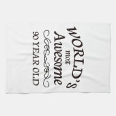 's Werelds meest Geweldige 90-jarige Theedoek (Horizontaal)