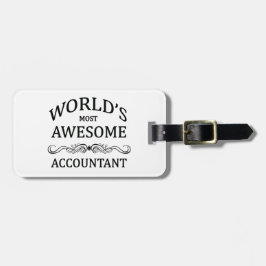 's Werelds meest Geweldige accountant Bagagelabel