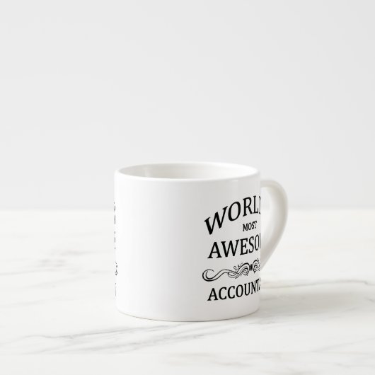 's Werelds meest Geweldige accountant Espresso Kop (Voorkant rechts)
