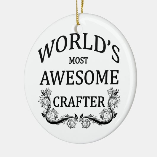 's Werelds meest Geweldige ambachtsman Keramisch Ornament (Links)