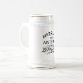 's Werelds meest Geweldige apotheker Bierpul (Voorkant links)