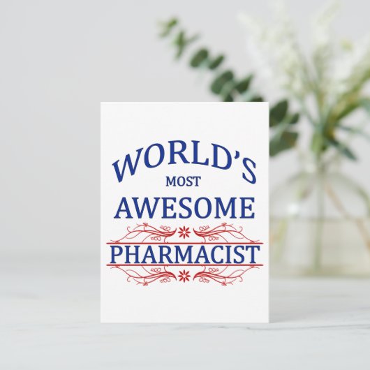 's Werelds meest Geweldige apotheker Briefkaart (Staand voorkant)