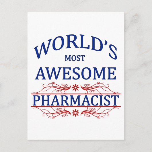's Werelds meest Geweldige apotheker Briefkaart (Voorkant)