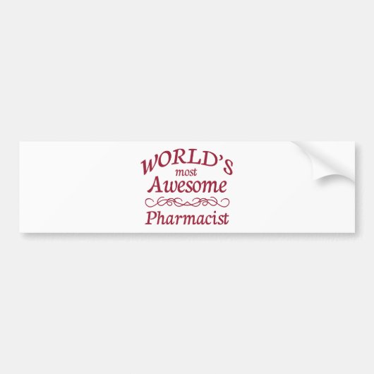 's Werelds meest Geweldige apotheker Bumpersticker (Voorkant)