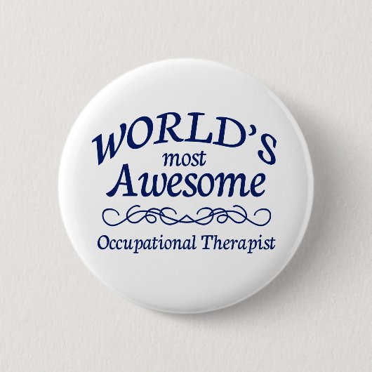 's Werelds meest Geweldige arbeids-therapeut Ronde Button 5,7 Cm (Voorkant)