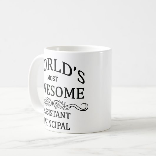 's Werelds meest Geweldige assistent-hoofd Koffiemok (Voorkant links)