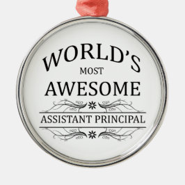 's Werelds meest Geweldige assistent-hoofd Metalen Ornament