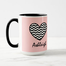 's Werelds meest Geweldige AUNT Chevron Hearts V09 Mok