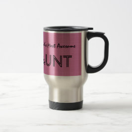 's Werelds meest Geweldige AUNT Pink Squares patro Reisbeker