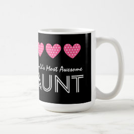 's Werelds meest Geweldige AUNT Star Pattern Harte Koffiemok