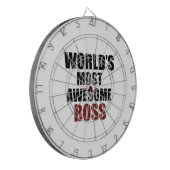 's Werelds meest geweldige baas Dartbord (Voorkant Links)